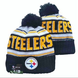 New Era NFL knit Pom beanie Steelers
